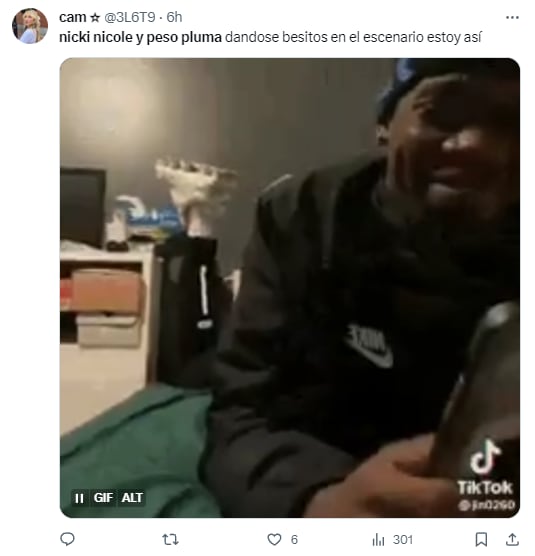 Memes por el beso de Nicki Nicole y Peso Pluma