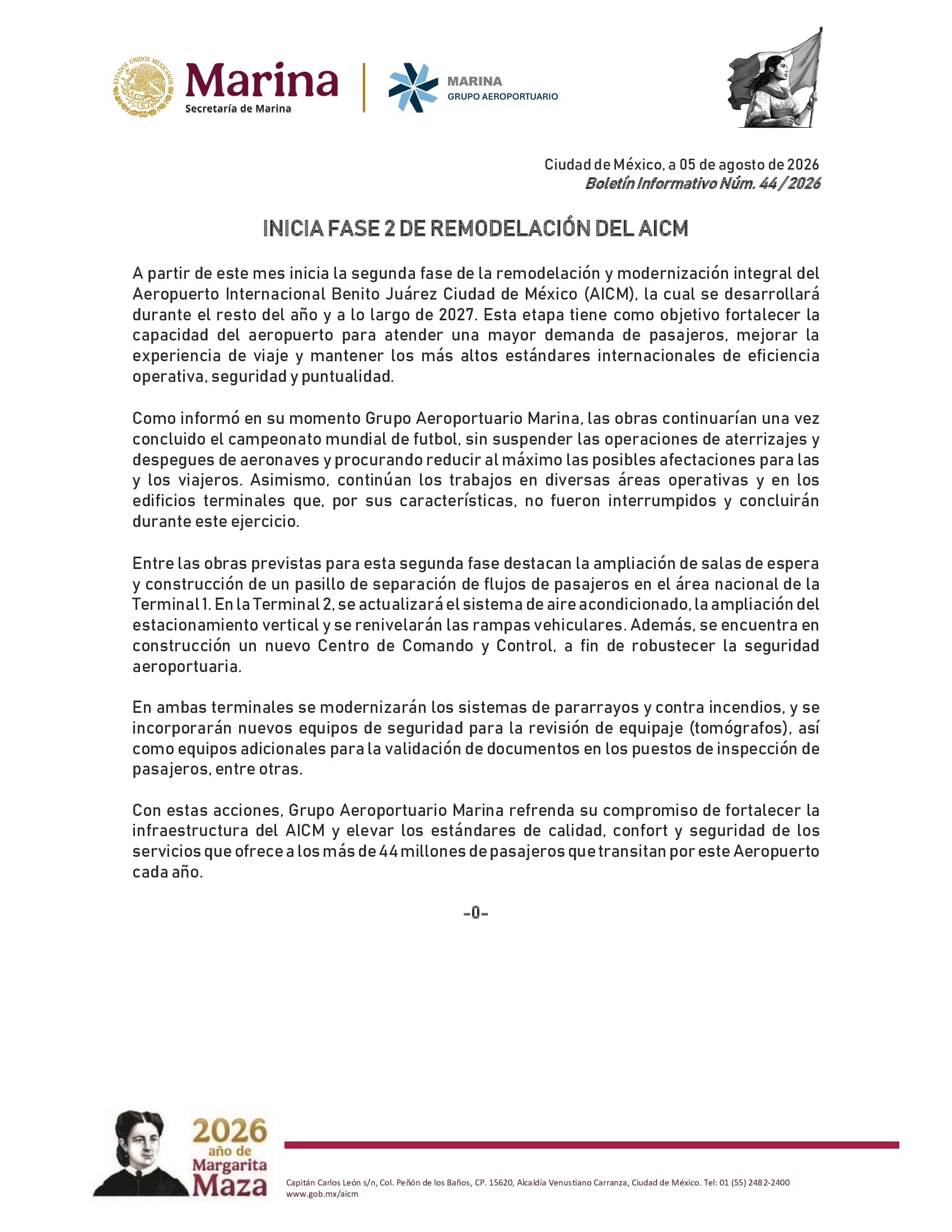 AICM inicia segunda etapa de modernización integral que concluirá en 2027