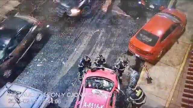 Volcadura de auto en Xochimilco, CDMX