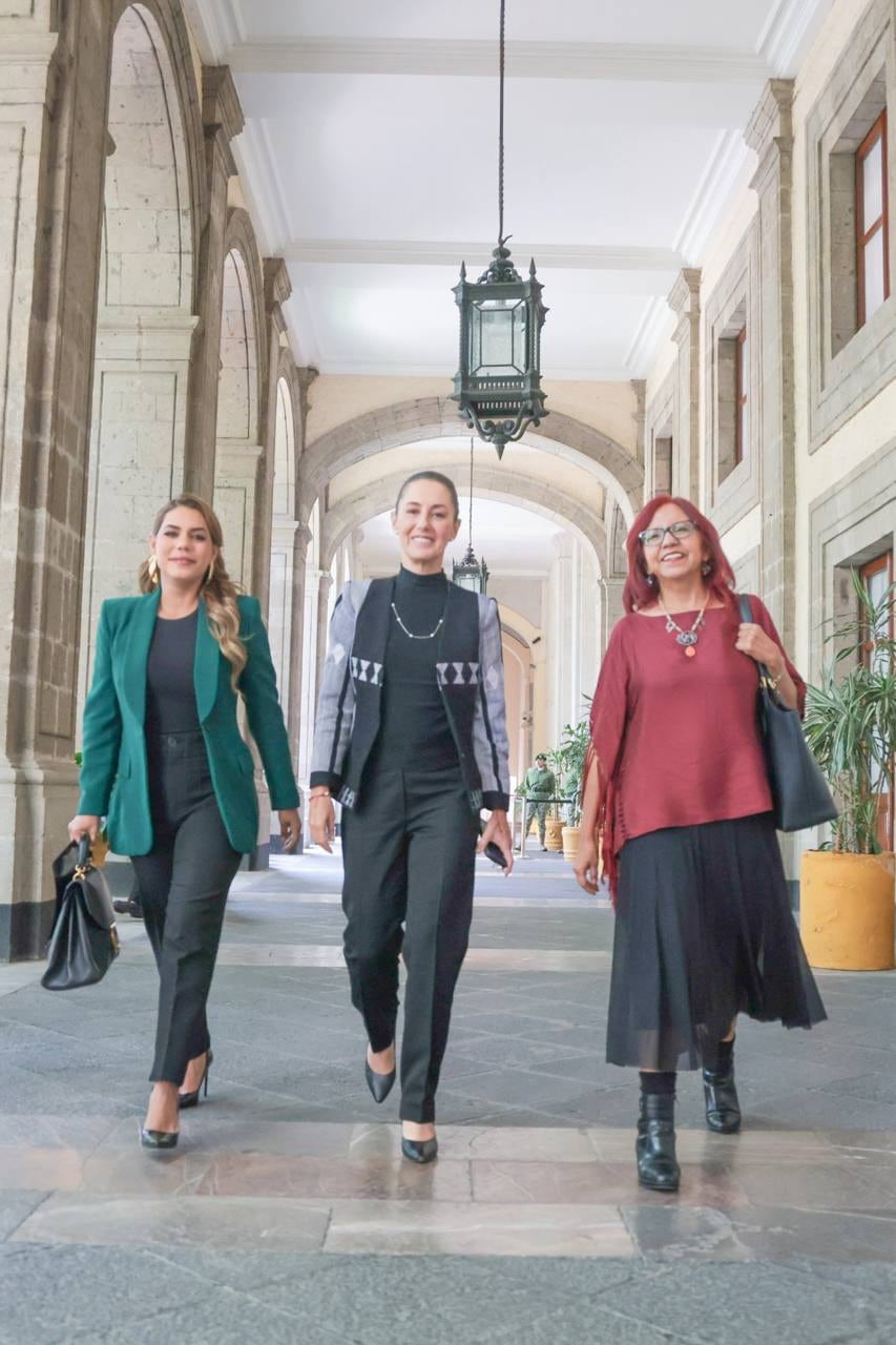 Evelyn Salgado en reunión con Claudia Sheinbaum