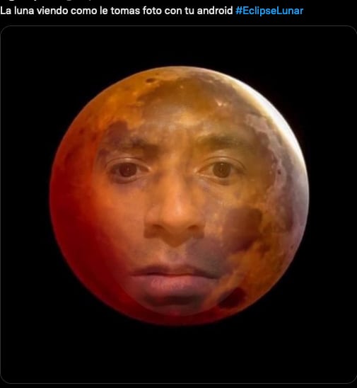 Meme del eclipse lunar 2022.