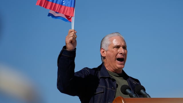Miguel Diaz-Canel, presidente de Cuba, encabezó un acto de solidaridad con Venezuela