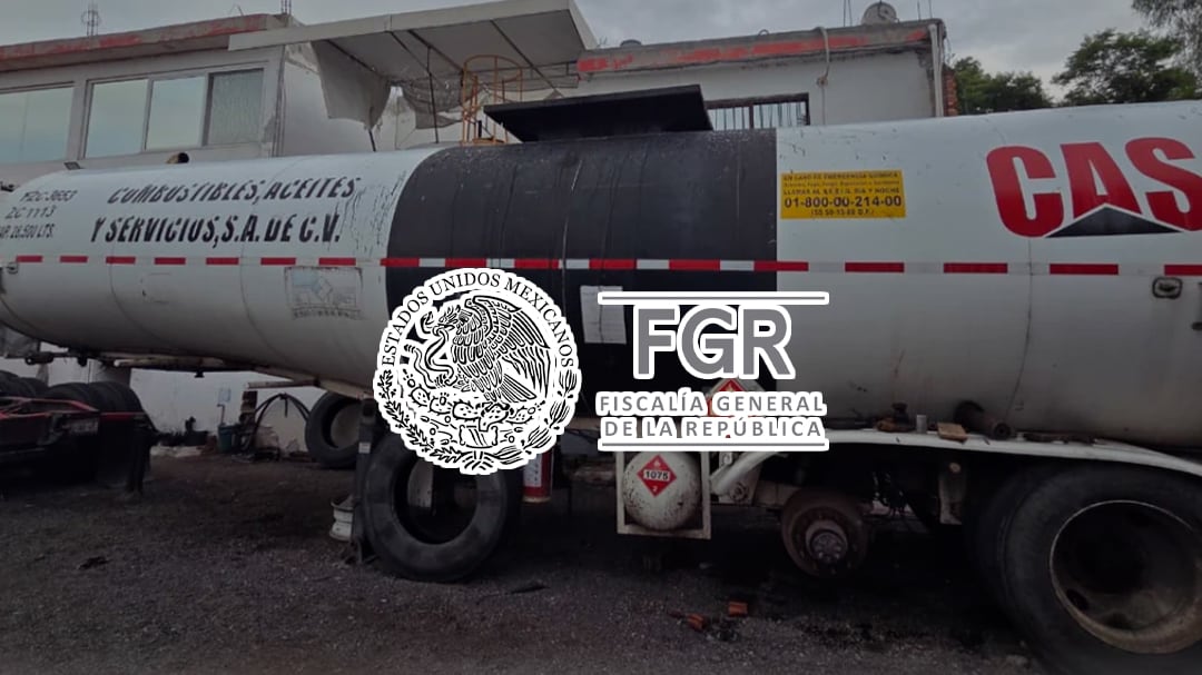 FGR asegura tanque con 35 mil litros de diésel durante cateo en Salamanca, Guanajuato