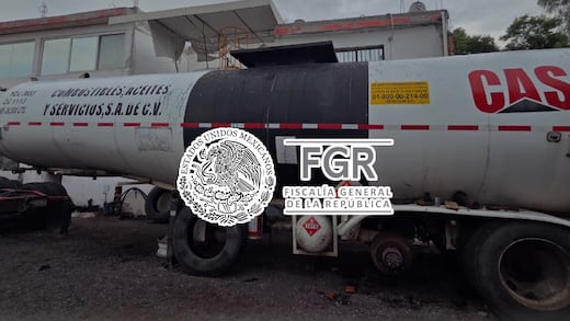 FGR asegura tanque con 35 mil litros de diésel durante cateo en Salamanca, Guanajuato