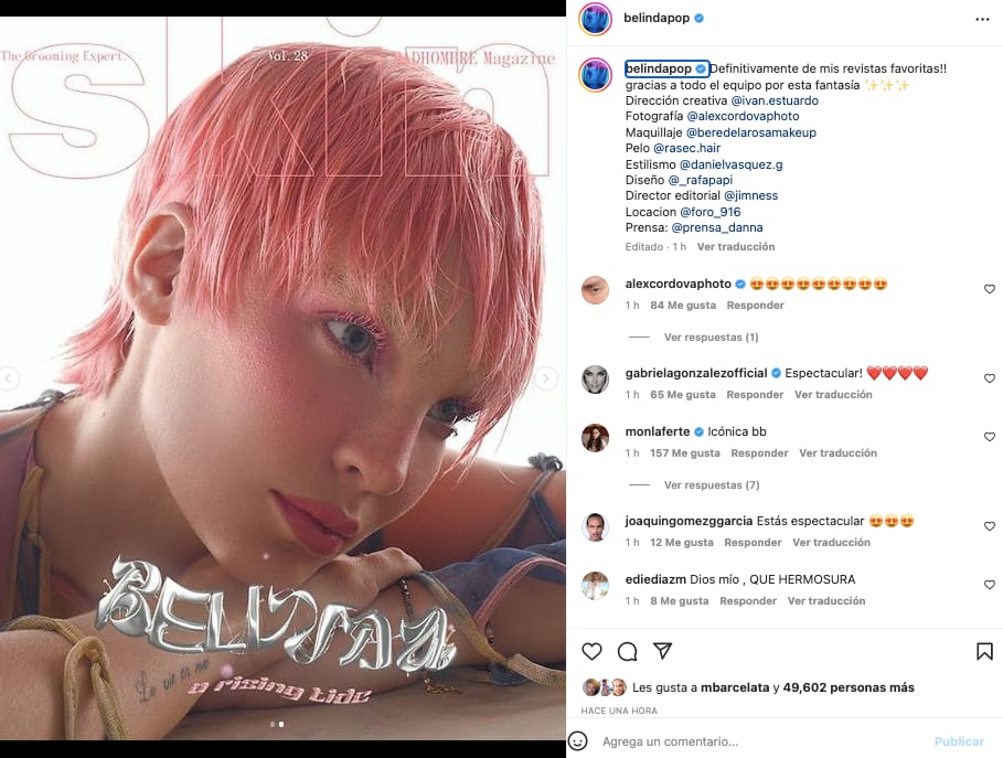 Belinda con nuevo corte al estilo Miley Cyrus