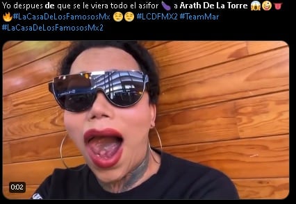 Meme de Arath de la Torre contra Adrián Marcelo de La Casa de los Famosos México 2024.