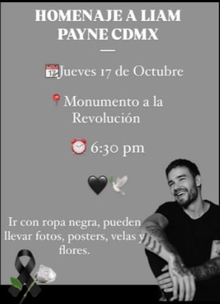 Homenaje a Liam Payne en CDMX