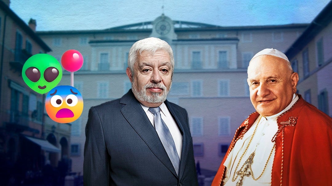 Jaime Maussan revive el encuentro del Papa Juan XXIII con un extraterrestre en Palacio de Castel Gandolfo