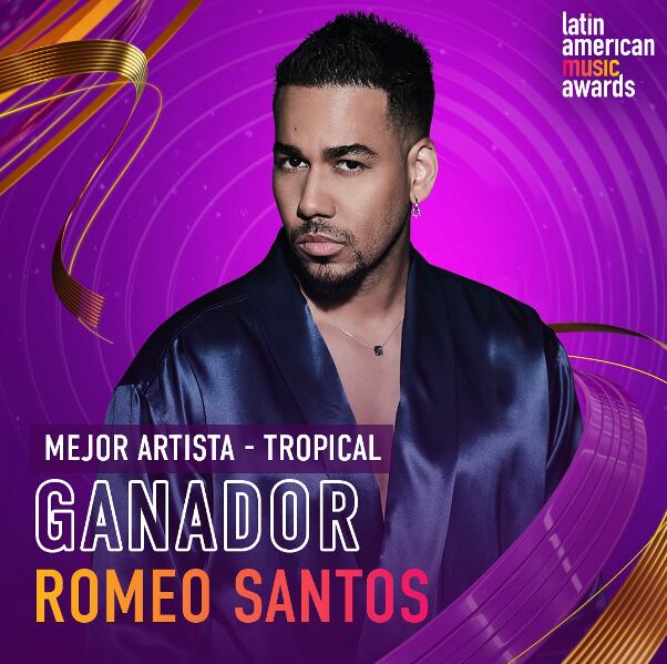 Latin American Music Awards 2024: Romeo Santos gana a Mejor Artista – Tropical