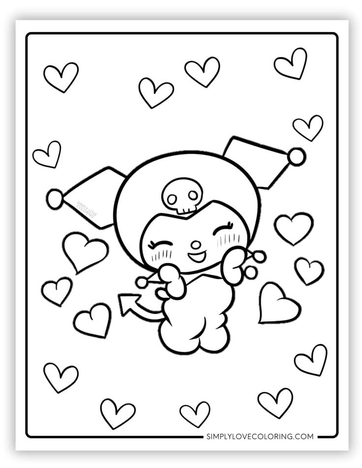 Dibujos de Kuromi para colorear
