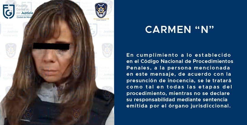 Carmen "N", suegra de Montserrat Juárez Gómez, es detenida por su feminicidio
