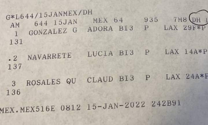 Vuelo de representantes de ASSA