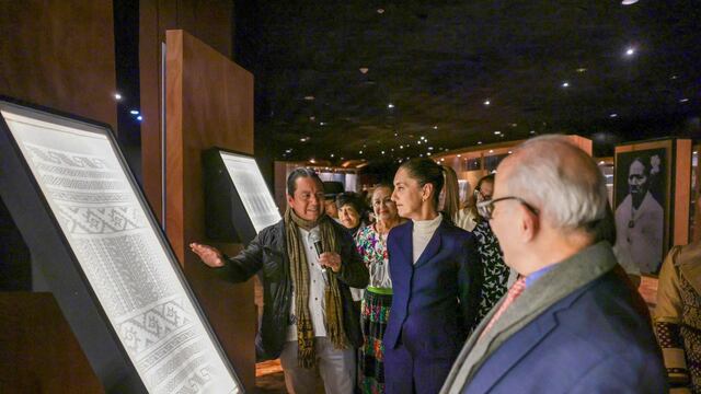 Claudia Sheinbaum, presidenta de México, realizó un recorrido por las recientes salas inauguradas en el segundo piso del Museo de Antropología