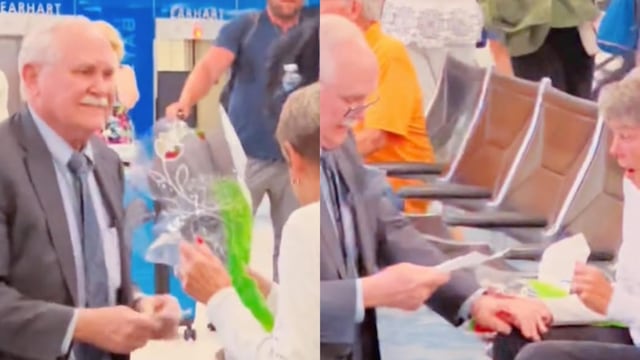 Un abuelito le propuso matrimonio a su novia de la adolescencia