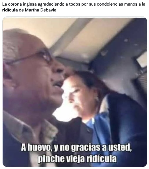 Memes Martha Debayle y la muerte de la reina Isabel II
