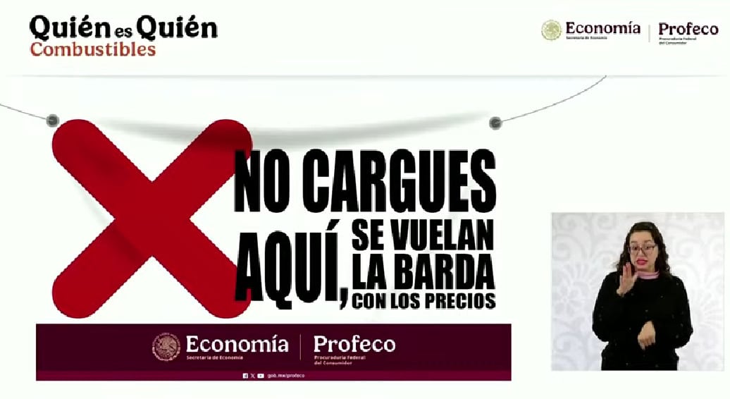 Lona para gasolineras que no respetan precio de gasolina magna