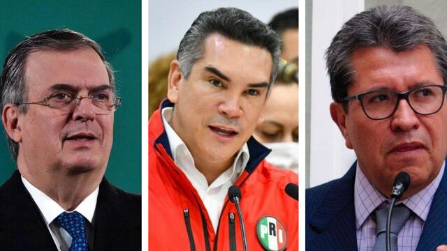 Marcelo Ebrard, Alito Moreno, Ricardo Monreal/especial