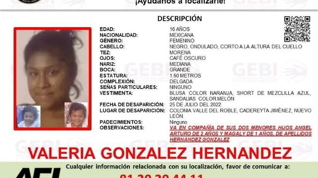 Ficha de búsqueda de Valeria González