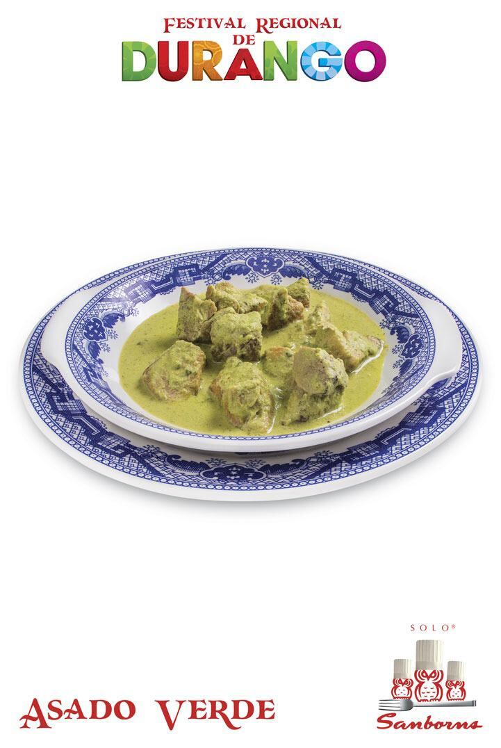 La delicia del asado verde de la cocina duranguense ahora se servirá en Sanborns