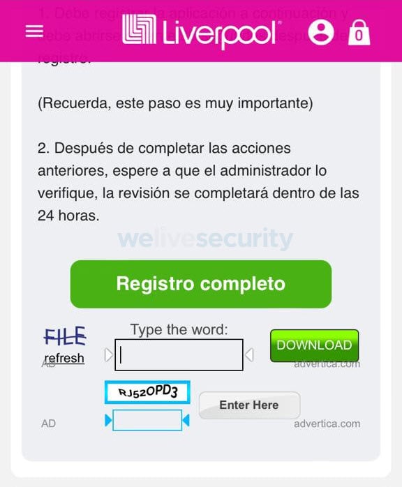 fraude en WhatsApp donde se hacen pasar por Liverpool