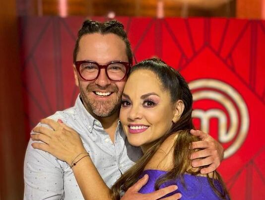 Mauricio Mancera y Tatiana en MasterChef Celebrity