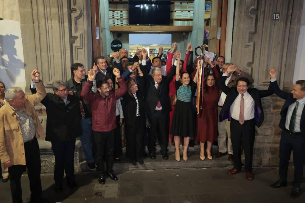 Claudia Sheinbaum, con el Bastón de Mando en mano, dio su primer discurso; esto dijo