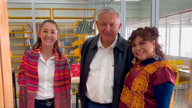 Claudia Sheinbaum, AMLO y Clara Brugada/captura de video