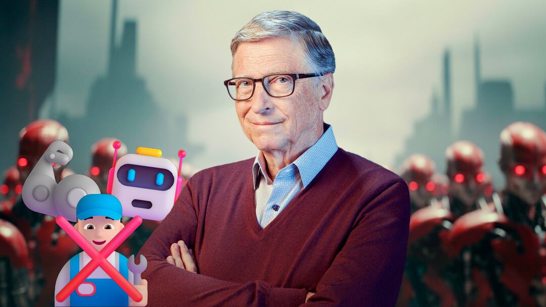 Bill Gates insiste que Inteligencia Artificial sustituirá profesiones