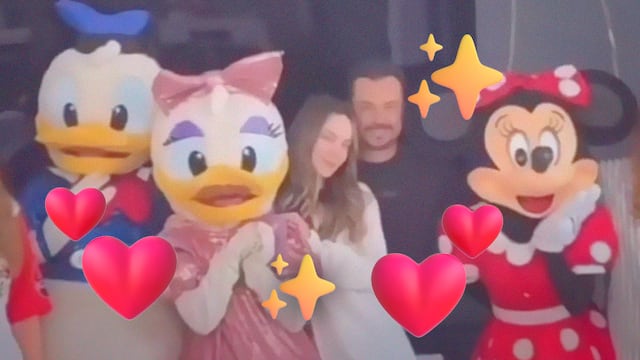 Belinda celebra su cumpleaños con José Luis García Parra en Disneyland