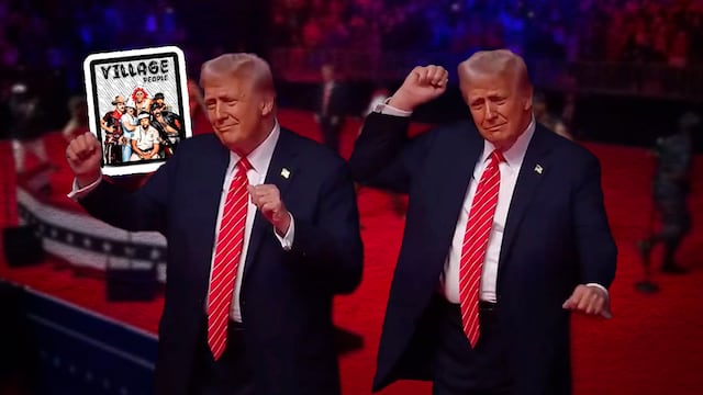 Donald Trump se une a The Village People para bailar YMCA antes de su toma de protesta