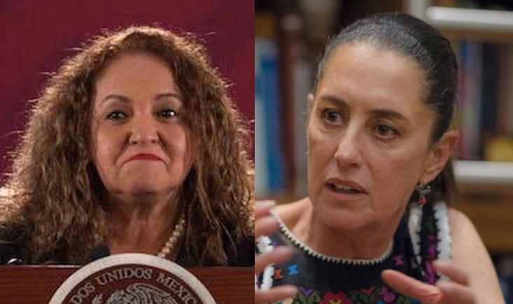 Sanjuana Martínez y Claudia Sheinbaum