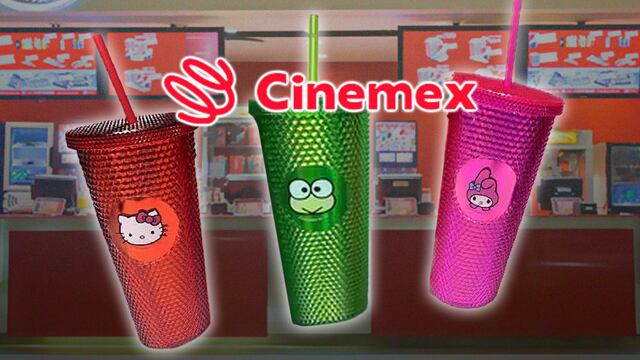 Vasos de Hello Kitty en Cinemex