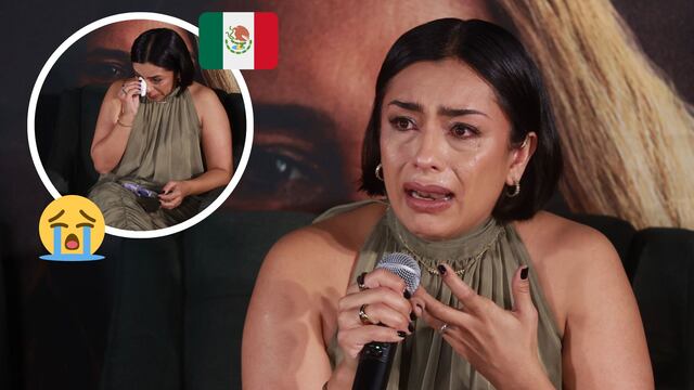 Adriana Paz de Emilia Pérez quiebra en llanto por los desaparecidos en México.