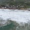 Mar de fondo provoca destrozos en Zipolite, Oaxaca
