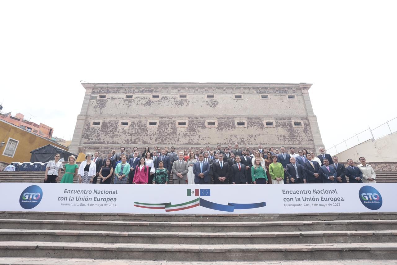 Diego Sinhue Rodríguez Vallejo y autoridades de Guanajuato se dieron cita en el Encuentro con la Unión Europea