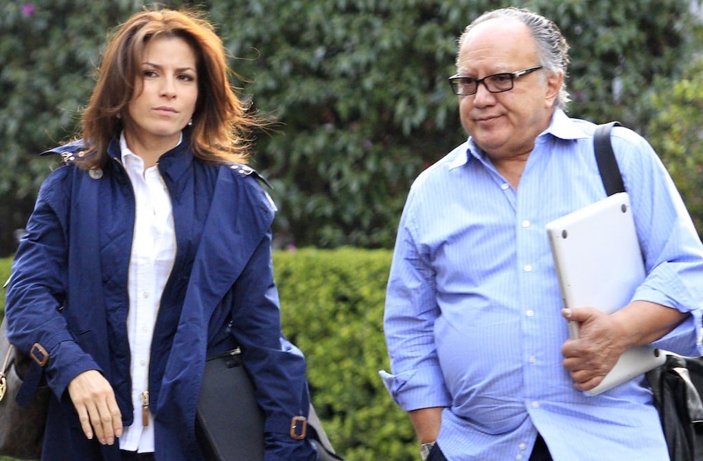 Jaime Sánchez Rosaldo junto a su hija Alessandra Rosaldo