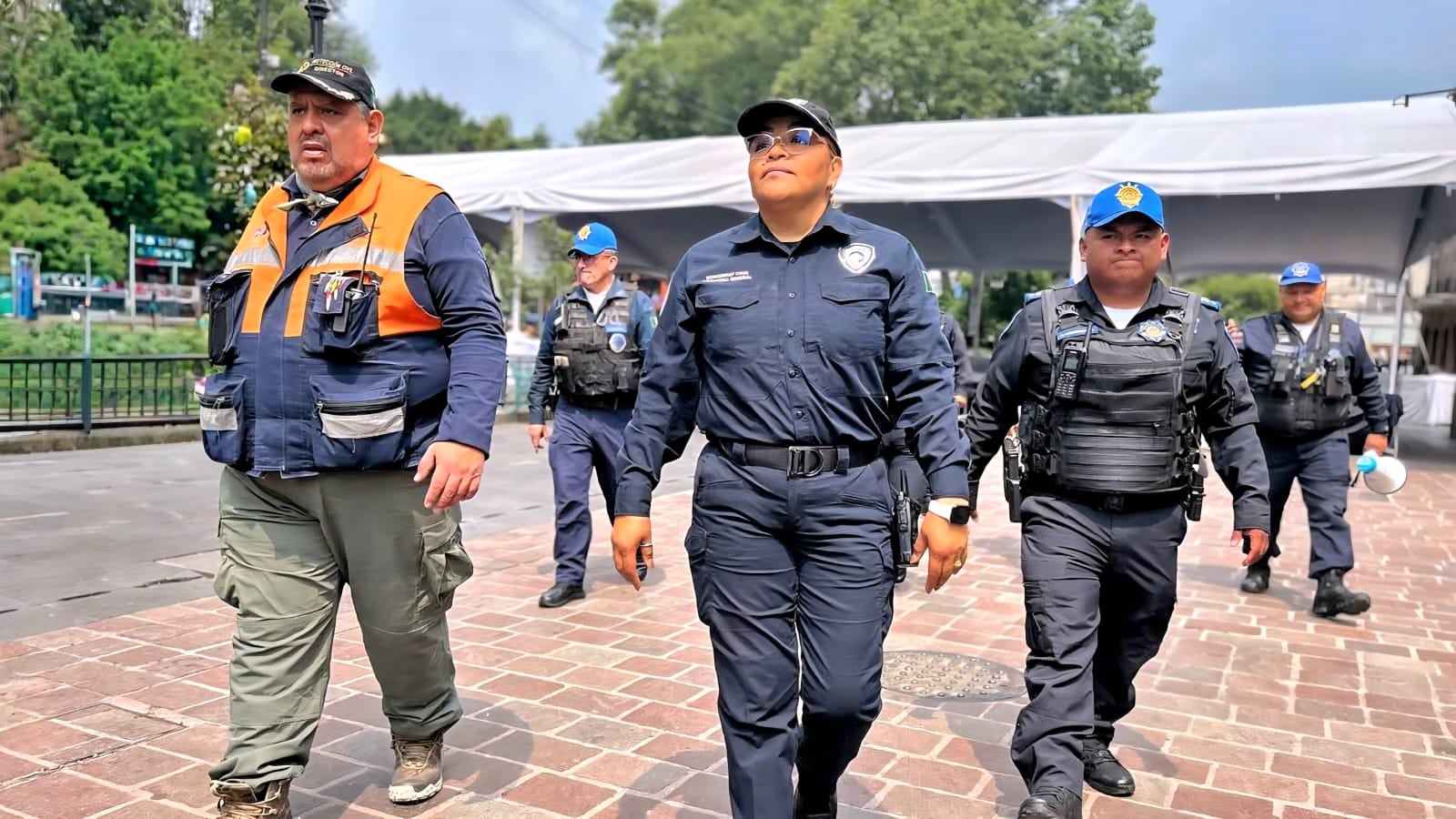Escudo Coyoacán y Protección Civil refuerzan seguridad en el Centro Histórico
