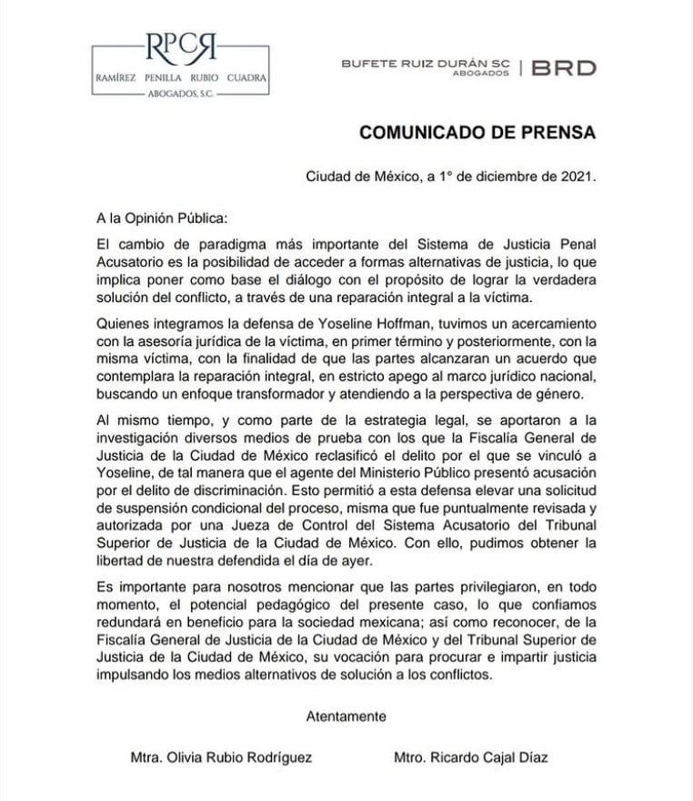 Abogados de YosStoP (comunicado)