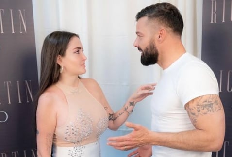Celia Lora y Ricky Martin