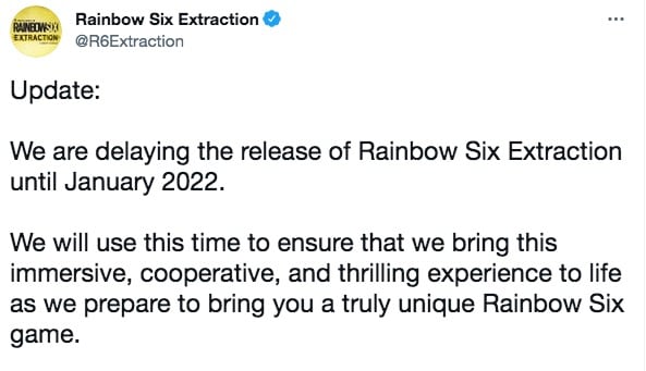Ubisoft Rainbow Six Extraction