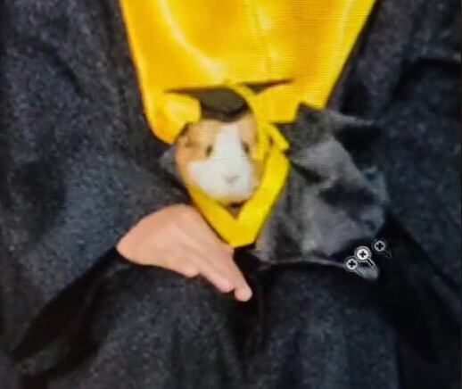 Cuyo en foto de graduación
