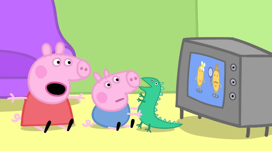 Peppa Pig y su hermano George