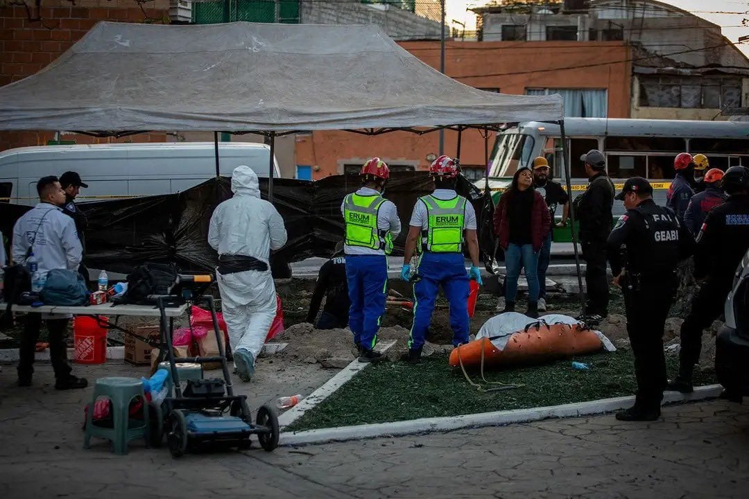 Campamento migrante en Gustavo A. Madero