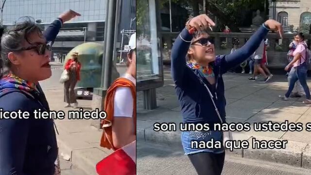 Diputada María Clemente García insulta a asistentes a la marcha por el INE