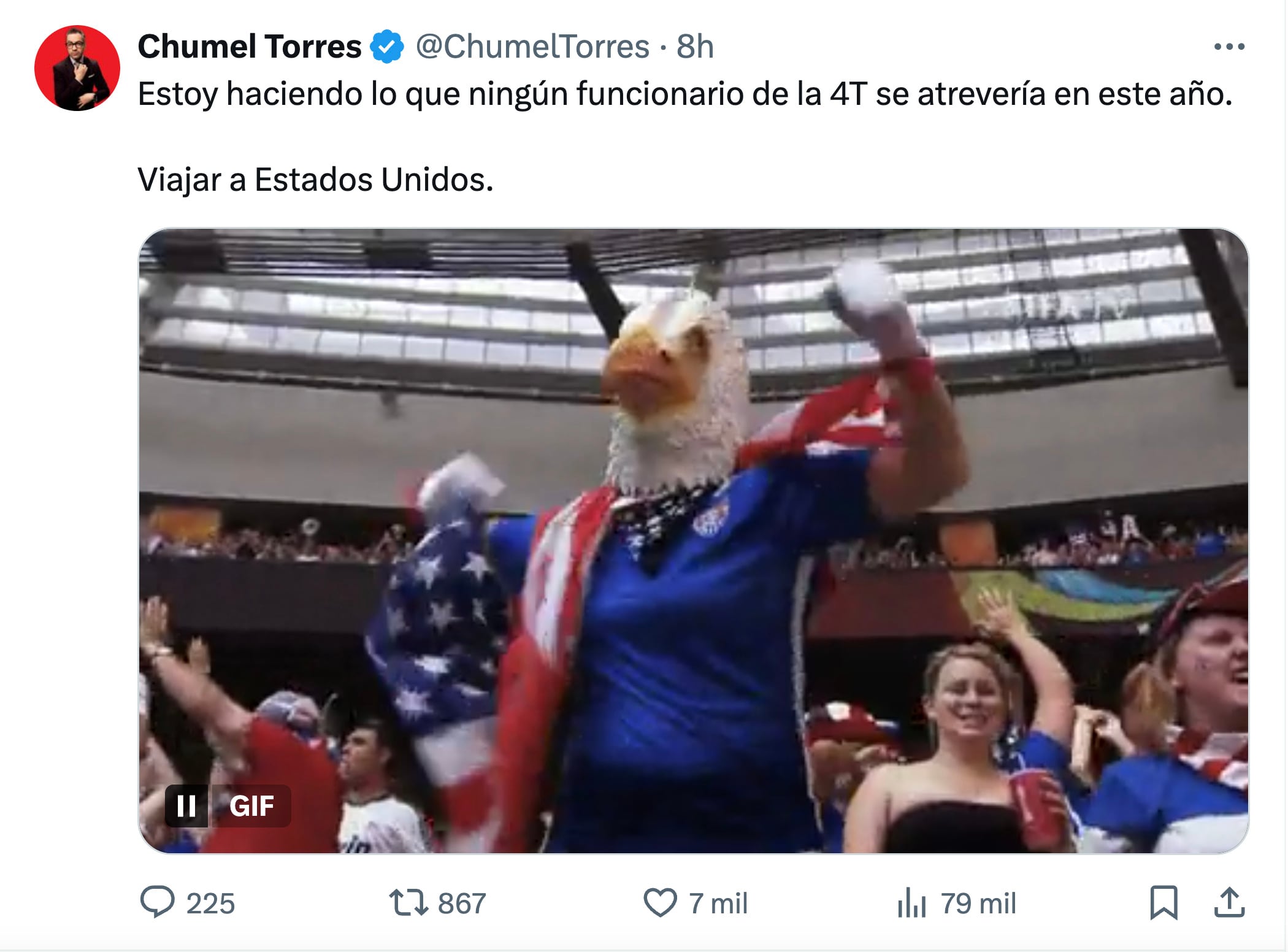Chumel Torres se fue de vacaciones