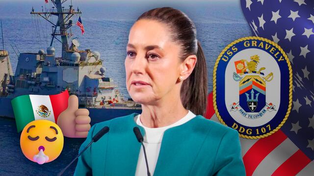 Claudia Sheinbaum aclara presencia de buque destructor de Estados Unidos en el Golfo de México