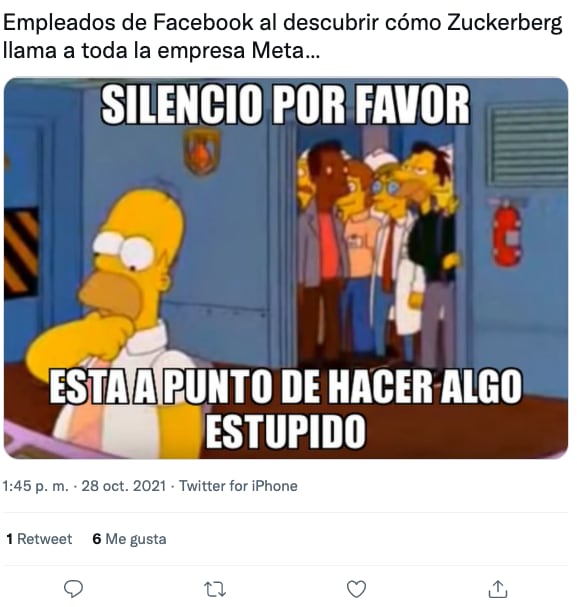 Memes por cambio nombre de Facebook a Meta