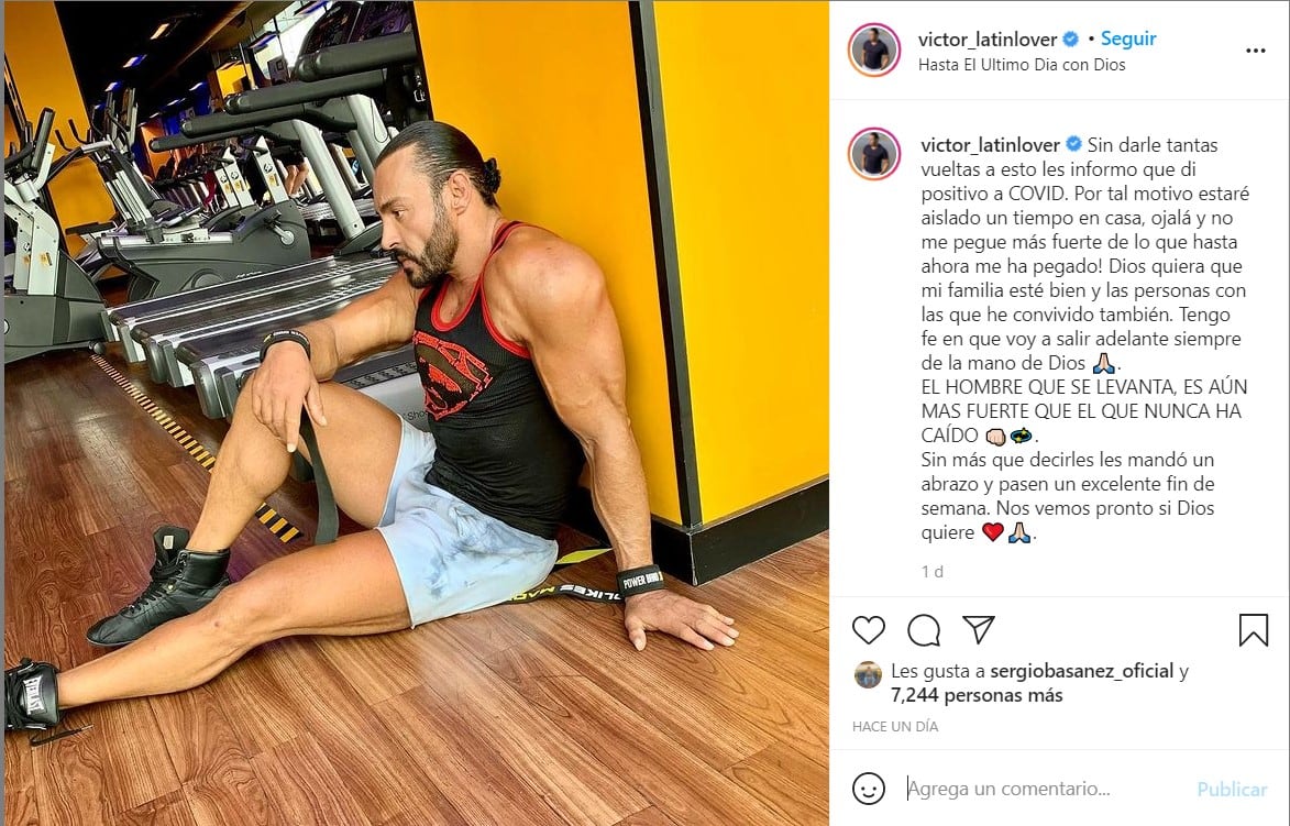 Publicación de Latin Lover en Instagram