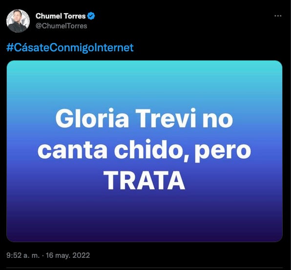 Chumel Torres y su chiste contra Gloria Trevi.
