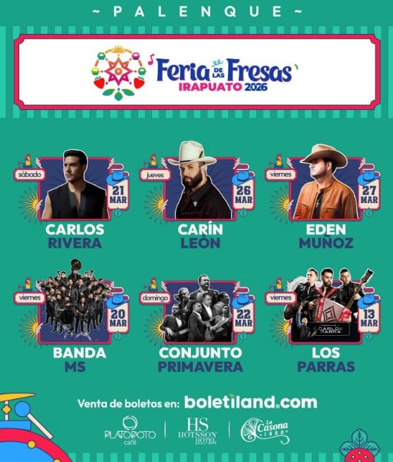 Palenque en la Feria de las Fresas 2026